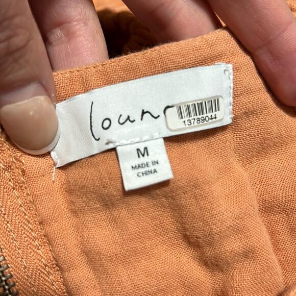 Louna Rust Orange Tiered Cotton Mini Dress MEDIUM - Picture 9 of 11